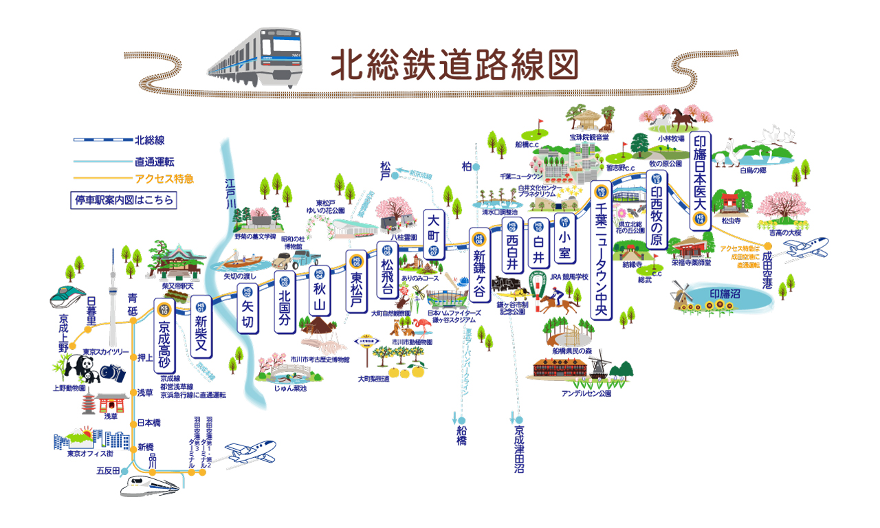 路線図 北総鉄道